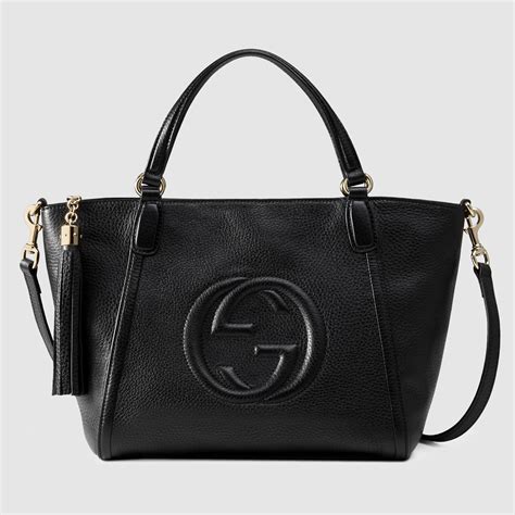 gucci soho leather top handle|Gucci soho leather shoulder bag.